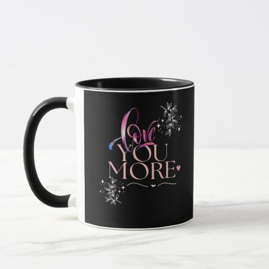 Mug Conception minimale d'amour vous plus  (Gauche)