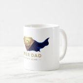 Mug Conception minimale de la fête des pères de super- (Devant droit)