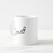 Mug Conception minimale de remise de diplôme terminée (Devant gauche)