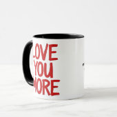 Mug Conception minimale et sincère d'amour (Devant gauche)