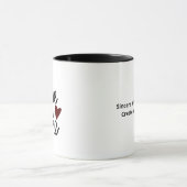 Mug Conception minimale Plus sincère de vous aimer (Centre)