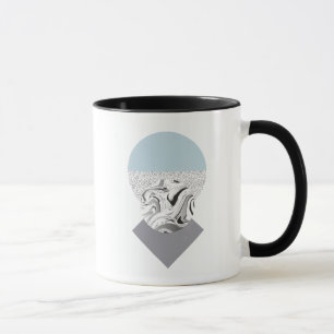 Mug Conception minimaliste de vague et de points