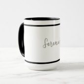 Mug Conception minimaliste Sérénité - Personnalisable (Devant gauche)