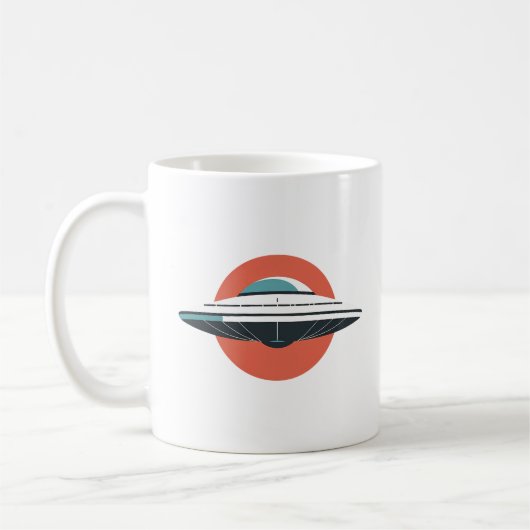Mug Conception minimaliste UFO moderne (Gauche)