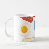 Mug Conception moderne à plat d'oeufs de bacon Toast e (Gauche)