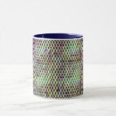 Mug Conception moderne abstraite de motif numérique 12 (Centre)