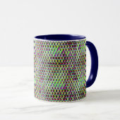 Mug Conception moderne abstraite de motif numérique 12 (Devant droit)