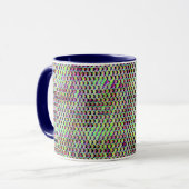 Mug Conception moderne abstraite de motif numérique 12 (Devant gauche)