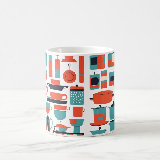 Mug Conception moderne de cuisine du milieu du siècle (Centre)