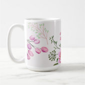 Mug Conception Moderne de Fleurs de Rose (Gauche)