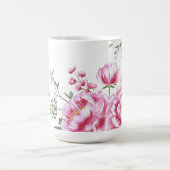 Mug Conception Moderne de Fleurs de Rose (Centre)