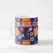 Mug Conception Motif de pâtisserie de gâteaux d'annive (Devant gauche)
