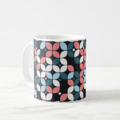 Mug conception motif géométrique transparente, texture (Devant gauche)