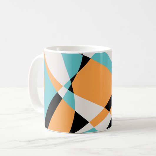 Mug Conception Motif sans faille Abstraite Waves (Devant gauche)