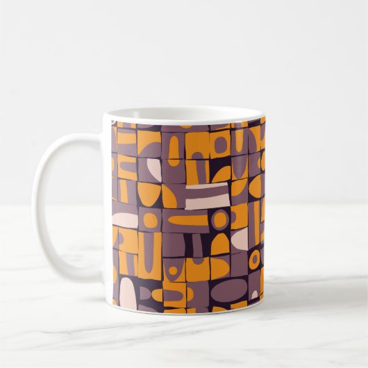 Mug Conception motif transparente avec bracelet géomét (Gauche)