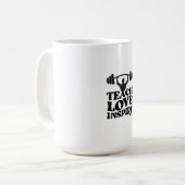Mug Conception motivationnelle de salle de sport (Devant gauche)