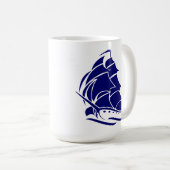 Mug Conception nautique d'ancre de voilier capitaine (Devant droit)