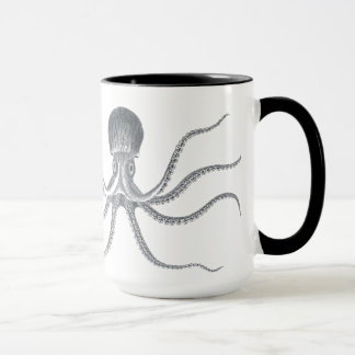 Mug Conception nautique de poulpe géant