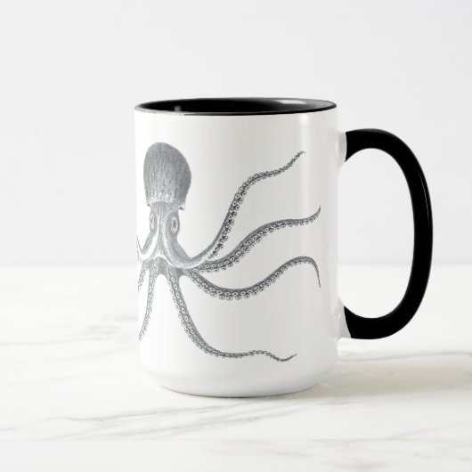 Mug Conception nautique de poulpe géant (Droite)