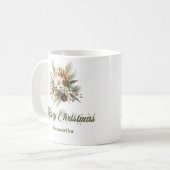 Mug Conception neutre terreuse classique nom personnal (Devant gauche)