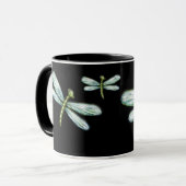 Mug Conception noire de libellule (Devant gauche)