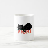 Mug Conception nommée avec l'élément de chat (Centre)