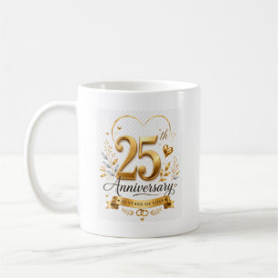 Mug Conception or en 25e anniversaire de mariage