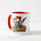 Mug Conception Originale Chien Cow-Boy Westie Mignon (Devant gauche)