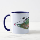 Mug Conception originale de tueur saumoné rose (Gauche)