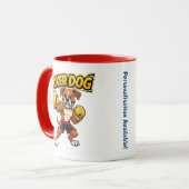 Mug Conception Originale Drôle de Boxe Boxeur Chien (Devant gauche)