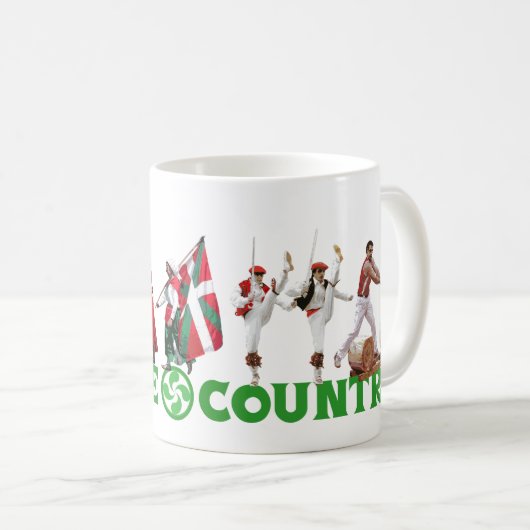 Mug Conception originale : Pays Basque, (Devant droit)
