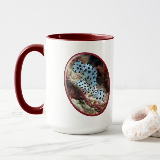 Mug Conception ovale photographique de jeune mérou - | (Avec donut)