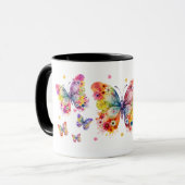 Mug Conception Papillon Coloré (Devant gauche)