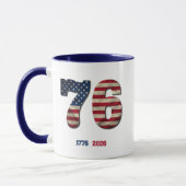 Mug Conception patriotique pour le 250e anniversaire d (Gauche)