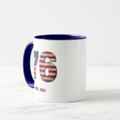 Mug Conception patriotique pour le 250e anniversaire d (Devant gauche)