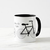 Mug Conception personnalisée de bicyclette (Devant droit)