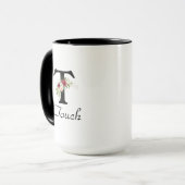 Mug Conception personnalisée de la coupe aux lettres (Devant gauche)