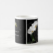 Mug Conception personnalisée de l'orchidée noire et bl (Centre)