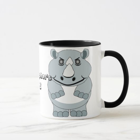 Mug Conception personnalisée de rhinocéros (Droite)