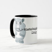 Mug Conception personnalisée de rhinocéros (Devant gauche)