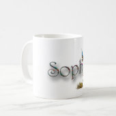 Mug Conception personnalisée de "Sophie" (Devant gauche)