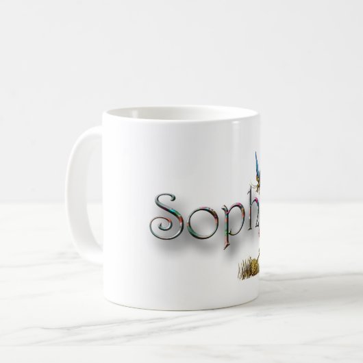 Mug Conception personnalisée de "Sophie" (Devant gauche)