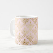 Mug Conception personnalisée Vintage rose et or (Devant gauche)