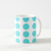 Mug Conception Pois Aqua (Devant droit)