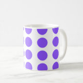 Mug Conception Pois violette (Devant droit)