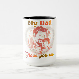 Mug Conception pour la fête des pères | conception de