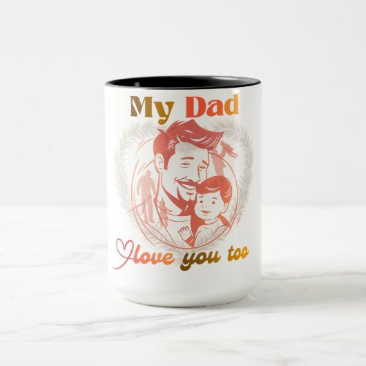 Mug Conception pour la fête des pères | conception de (Centre)