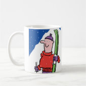 Mug Conception pour le skieur à personnaliser (Gauche)