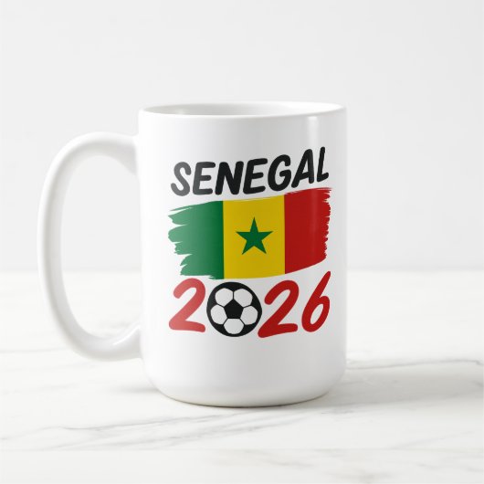 Mug Conception pour supporter le football sénégalais 2 (Gauche)