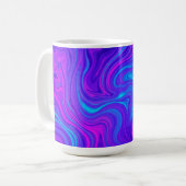 Mug Conception psychédélique violette tonique (Devant gauche)